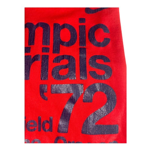 VINTAGE NIKE T-SHIRT RED LARGE OLYMPIC TRIALS 1972 OREGAN TRACK & FIELD RARE - Picture 7 of 7